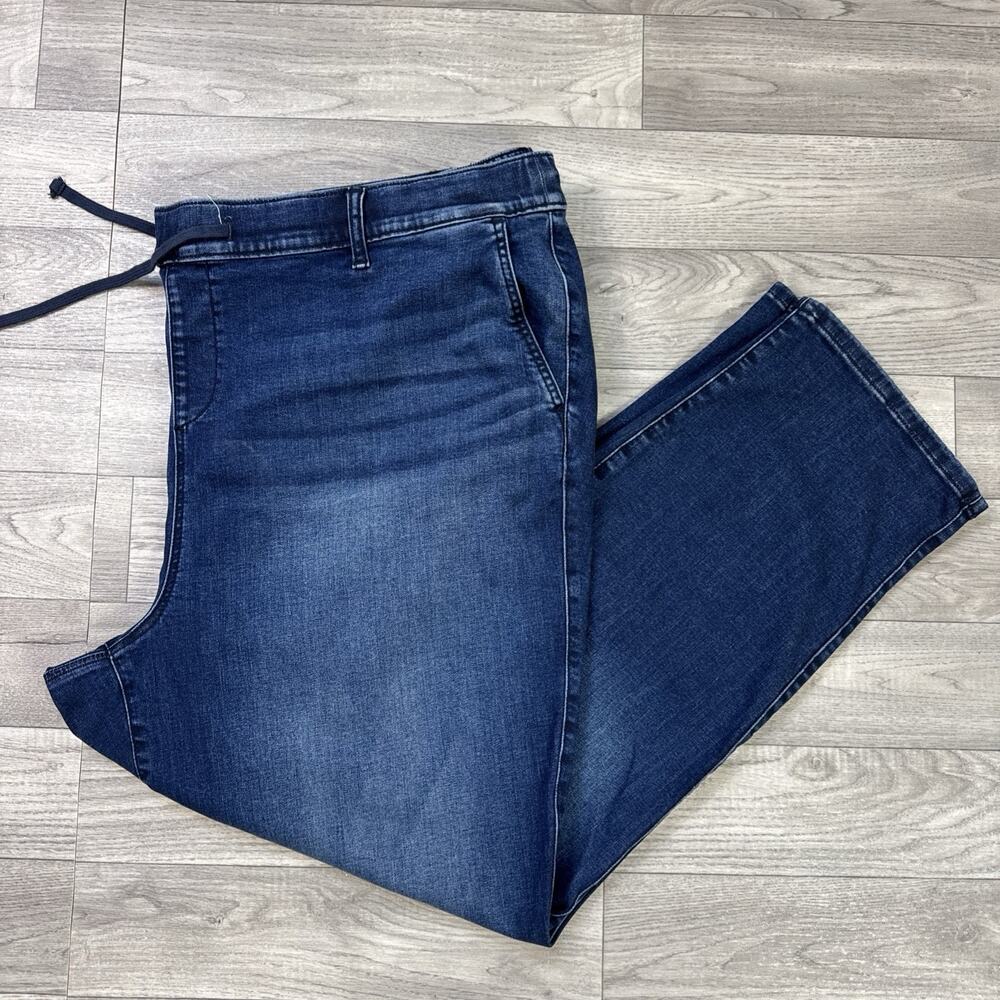 Torrid Weekend Boyfriend Pull On Denim Jeans Mid Rise Dark Wash sz 5X